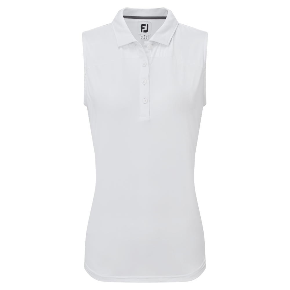 FootJoy Mesh Back Sleeveless Lisle Ladies Golf Polo Shirt