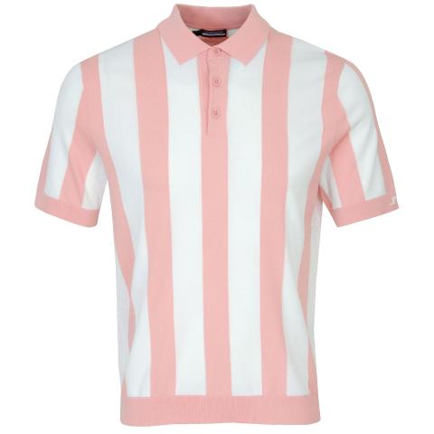 J Lindeberg Maseo Knitted Polo Shirt Powder Pink
