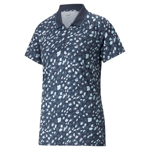 PUMA MATTR Pathfinder Ladies Golf Polo Shirt Navy Blazer/Evening Sky