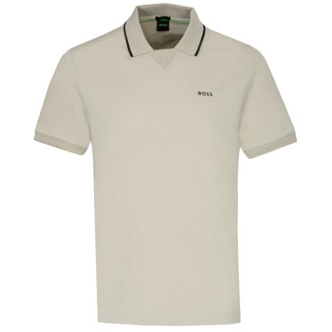 BOSS Palle Golf Polo Shirt Light Beige