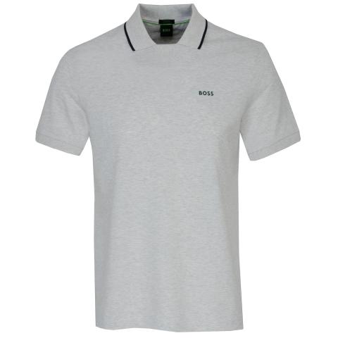 BOSS Palle Golf Polo Shirt Light/Pastel Grey