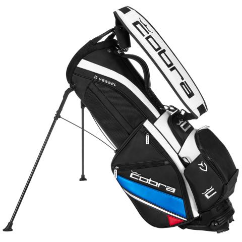 Cobra Tour Golf Stand Bag Black/White/Blue/Red