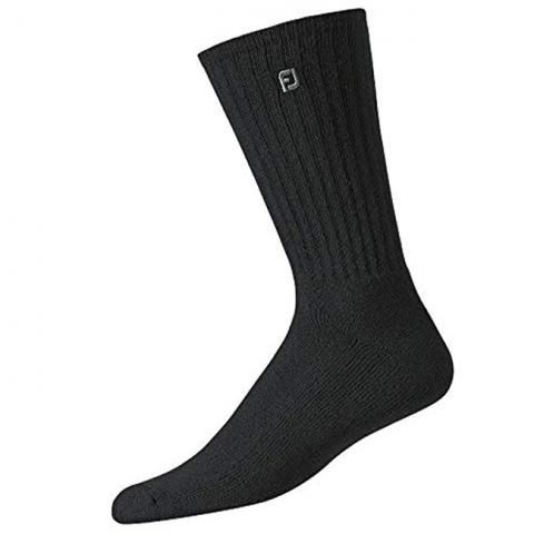 FootJoy ComfortSof Crew Socks (3 Pack) Black