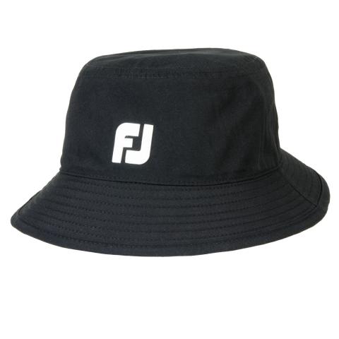FootJoy DryJoys Waterproof Golf Bucket Hat Black