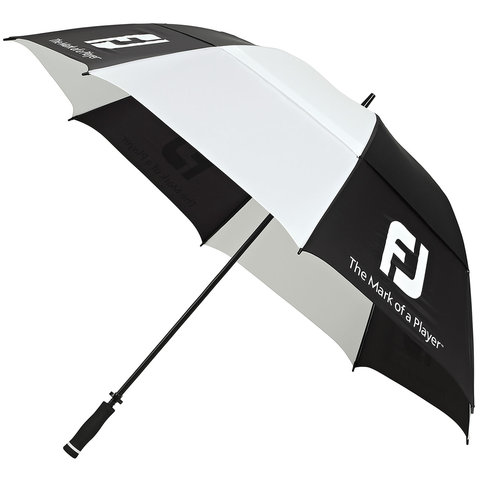 FootJoy DryJoys Double Canopy Golf Umbrella Black/White