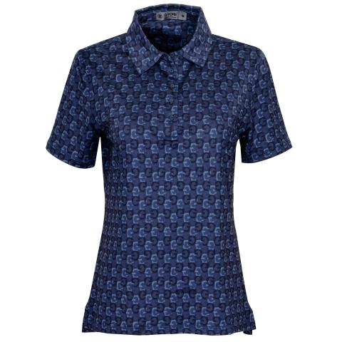 G/FORE Allover G's Ladies Polo Shirt Twilight