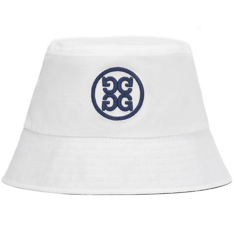 G/FORE Circle G'S Reversible Cotton Twill Bucket Hat Snow/Twilight