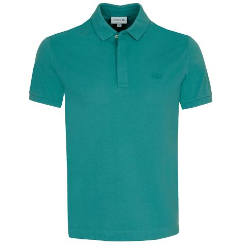 Lacoste Paris Stretch Cotton Pique Golf Polo Shirt Ocelle