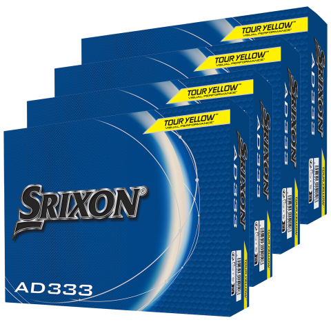 Srixon AD333 4 for 3 Golf Balls Tour Yellow / 4 Dozen