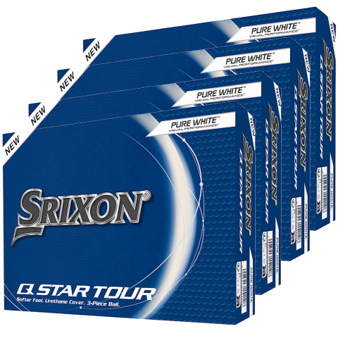 Srixon Q-STAR Tour 4 for 3 Golf Balls Pure White / 4 Dozen