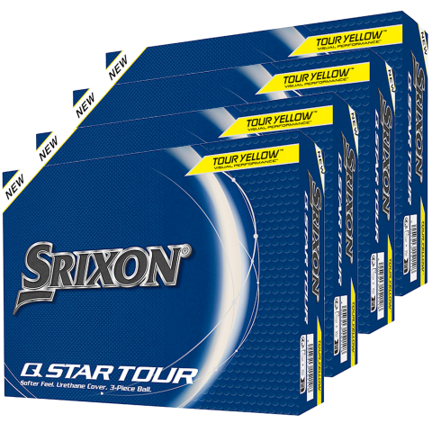 Srixon Q-STAR Tour 4 for 3 Golf Balls Tour Yellow / 4 Dozen