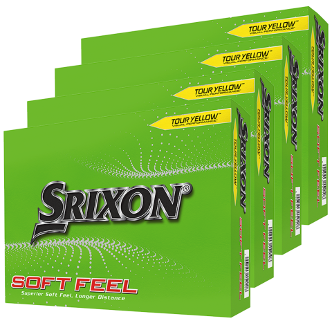 Srixon Soft Feel 4 for 3 Golf Balls Tour Yellow / 4 Dozen