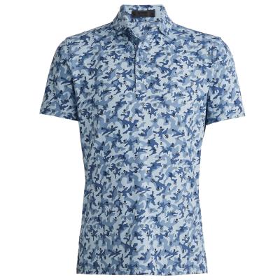 G FORE Mapped Icon Camo Tech Golf Polo Shirt