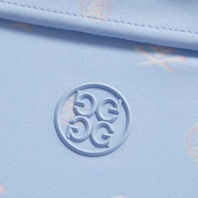 G/FORE RGB Tech Jersey Golf Polo Shirt Sky