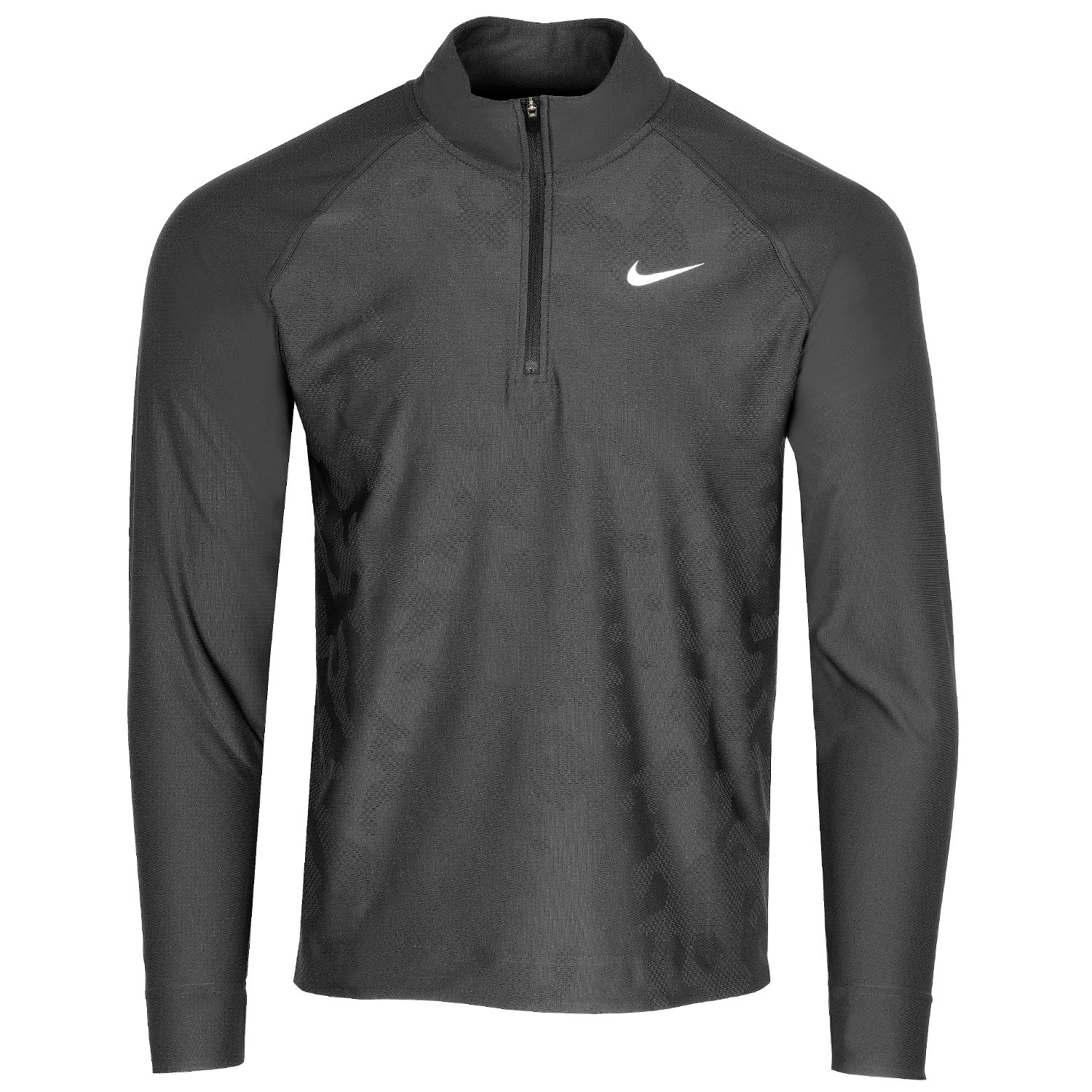 Nike Dri-FIT ADV Tour Zip Neck Golf Sweater Anthracite/White ...