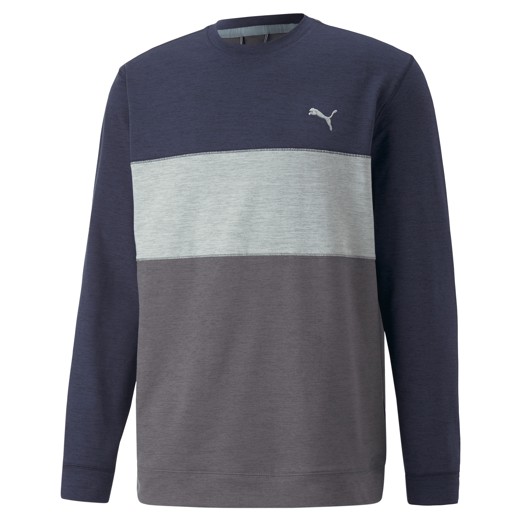 PUMA Cloudspun Colorblock Crewneck Golf Sweater