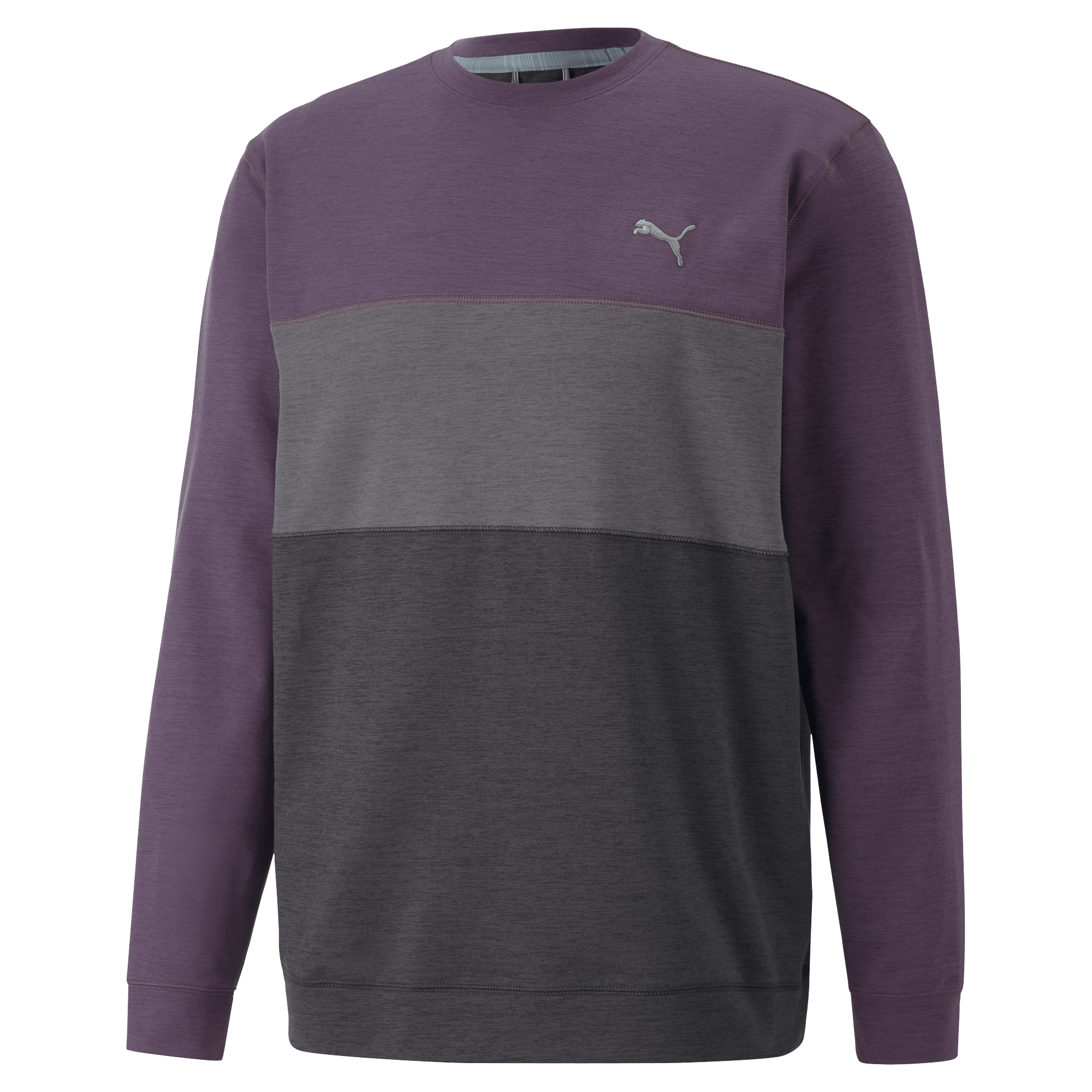 Puma Cloudspun Colorblock Crewneck Golf Sweater