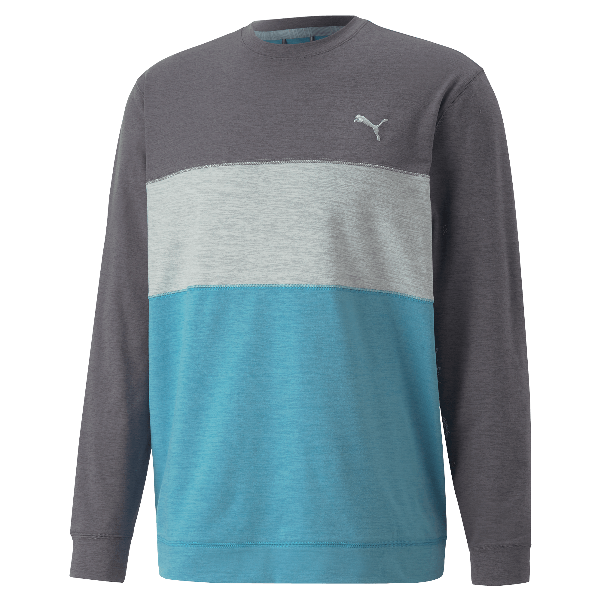 Puma Cloudspun Colorblock Crewneck Golf Sweater