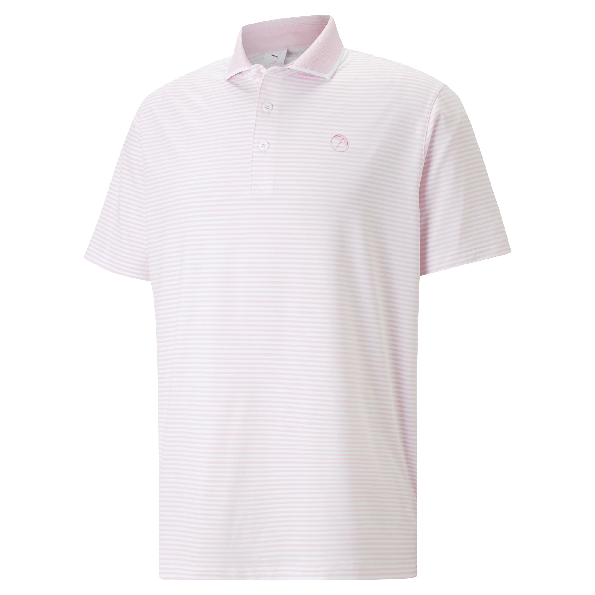 PUMA x Arnold Palmer MATTR Traditions Golf Shirt Pale Pink/Bright White | Scottsdale Golf