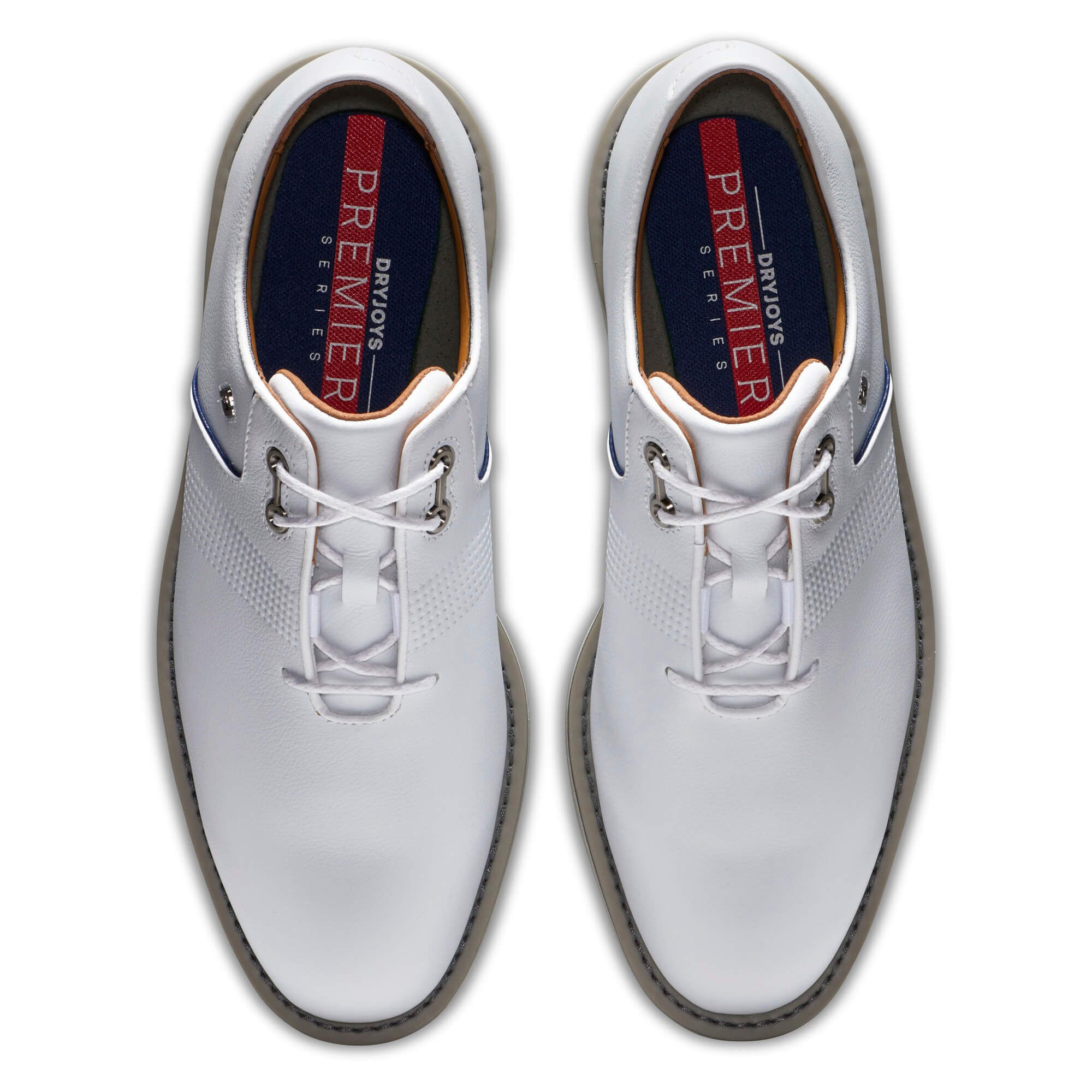 FootJoy Premiere Series Flint Golf Shoes #53922 White/Navy | Scottsdale ...