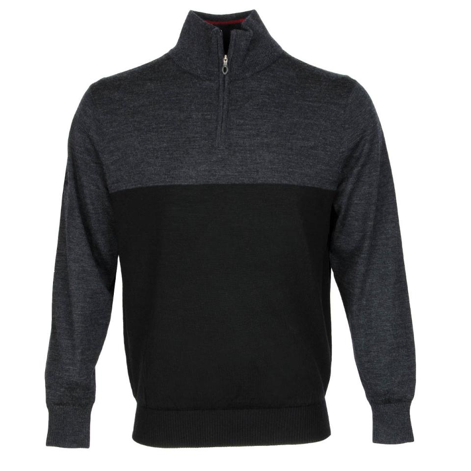 Mizuno Hayate Zip Neck Lined Windproof Sweater Black mizuno hayate zip neck lined windproof sweater black