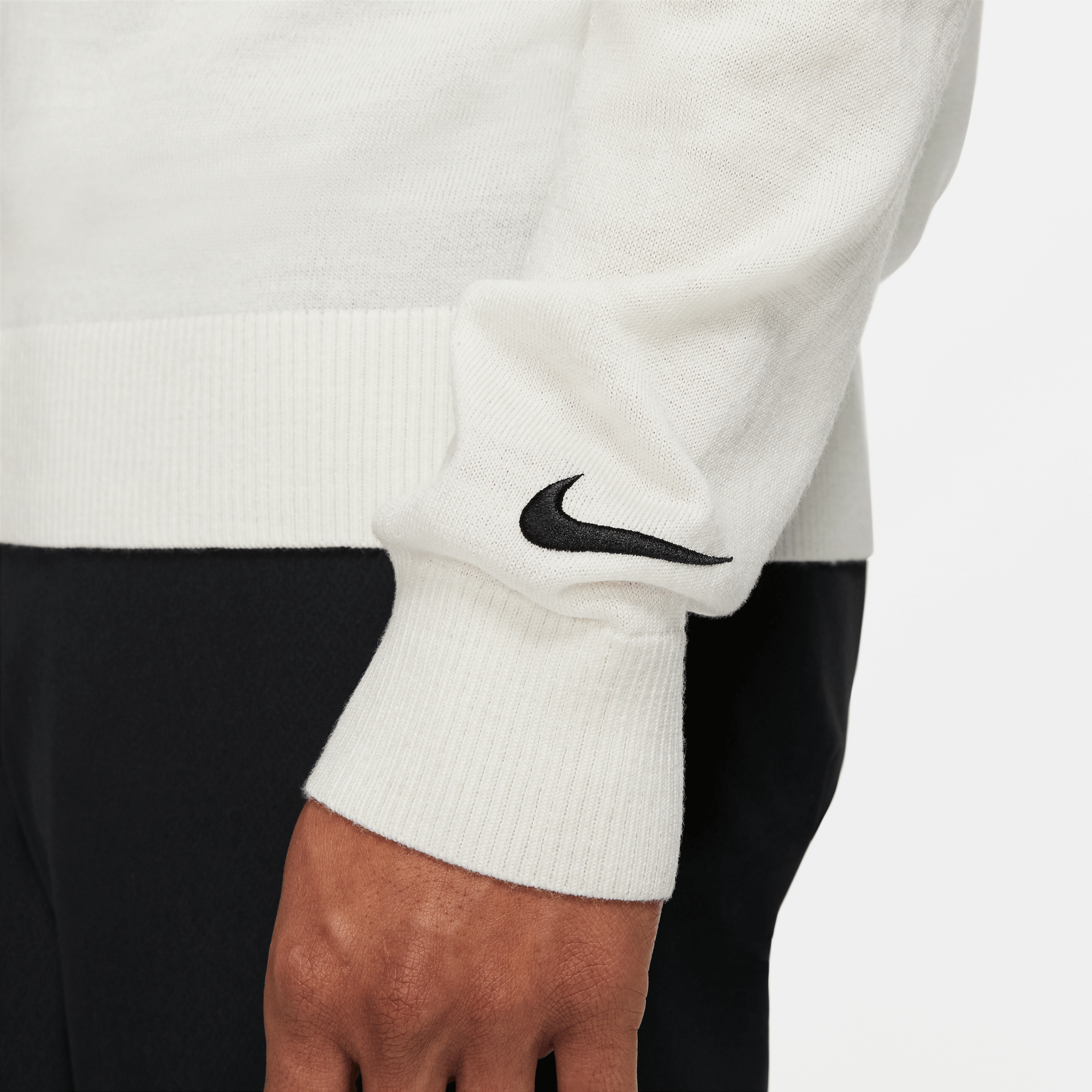 Nike Nike Tiger Woods Knit Crew Neck Golf Sweater Summit White/Black ...
