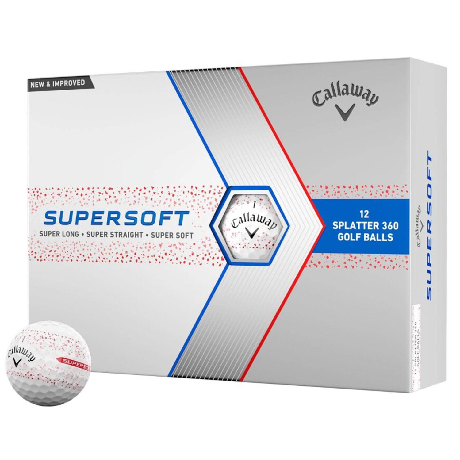 Callaway Supersoft Splatter Golf Balls