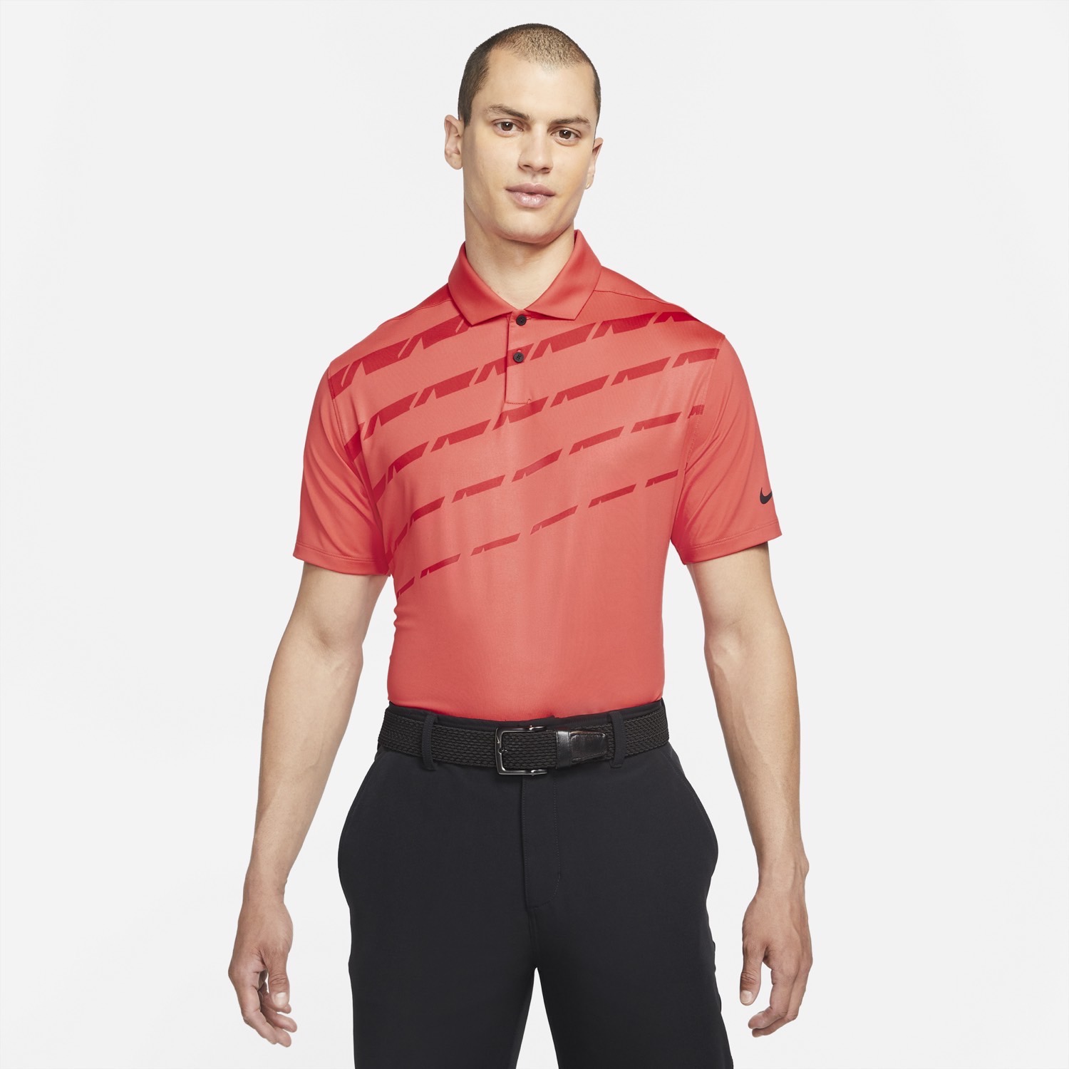 Nike NK Dry Vapor Graphic 2 Polo Shirt Track Red | Scottsdale Golf