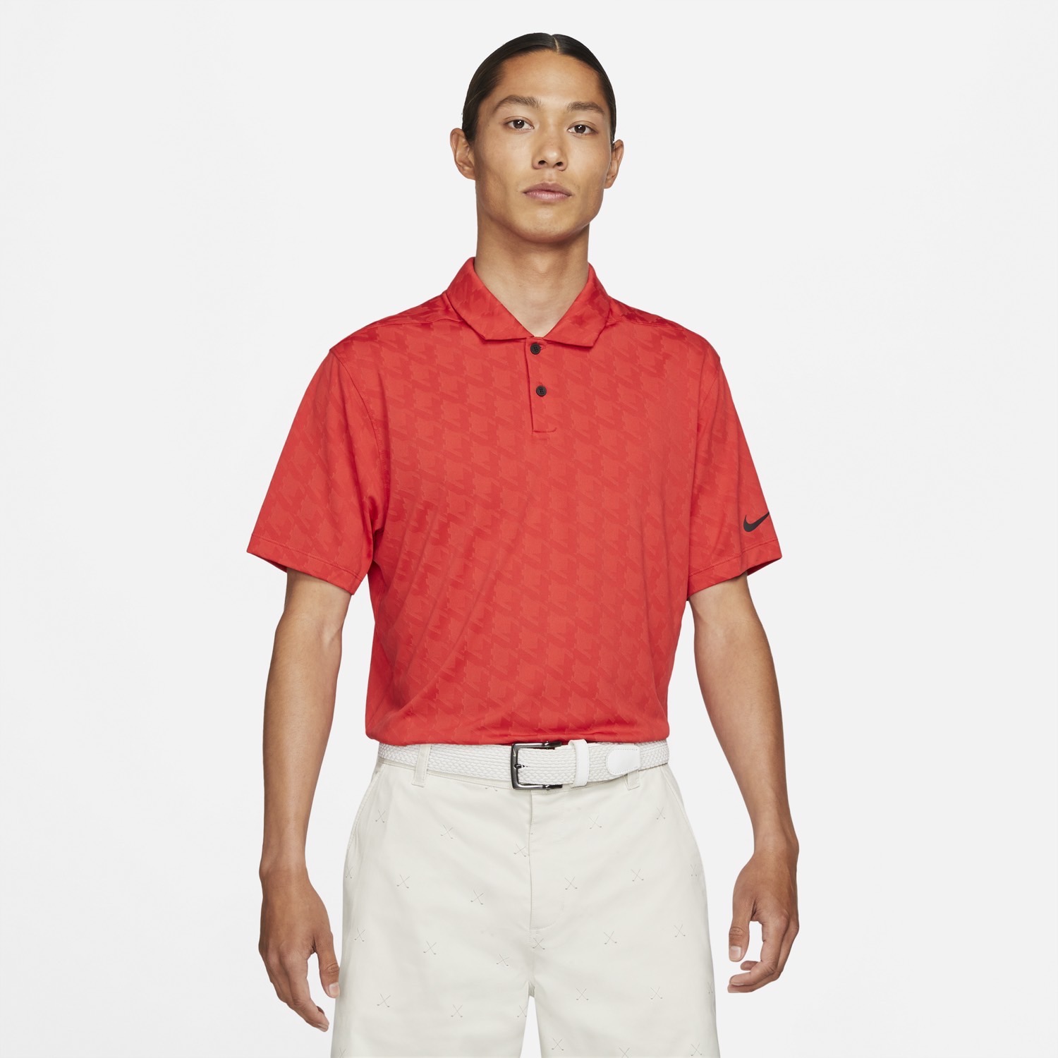 Nike Dri-Fit Vapor Jacquard Polo Shirt Track Red | Scottsdale Golf