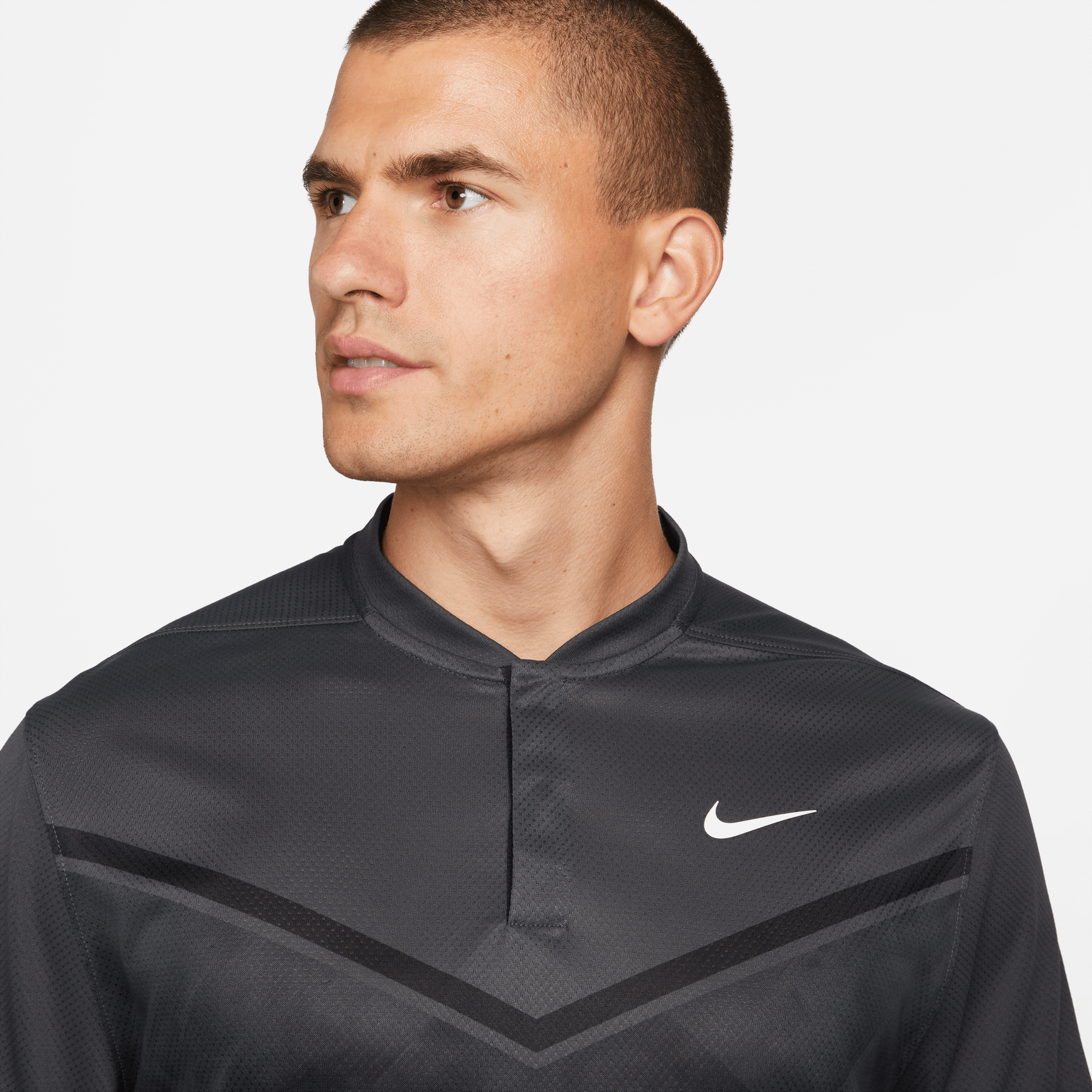 Nike Dri-FIT ADV Tiger Woods Printed Golf Polo Shirt Dark Smoke Grey ...