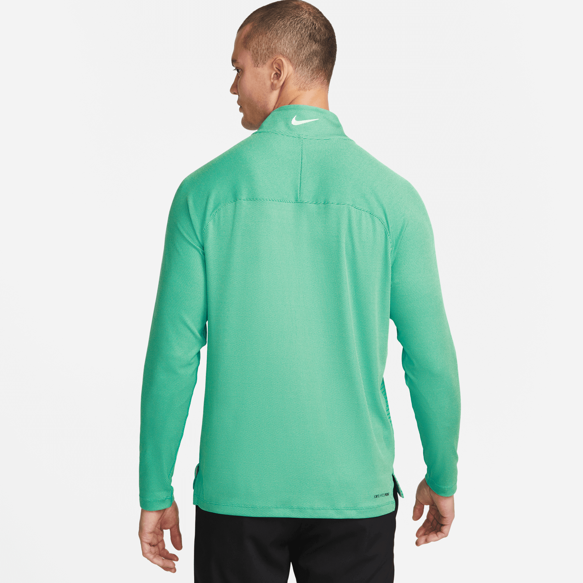 Nike Dri-FIT ADV Vapor Zip Neck Golf Sweater Neptune Green/Enamel Green ...