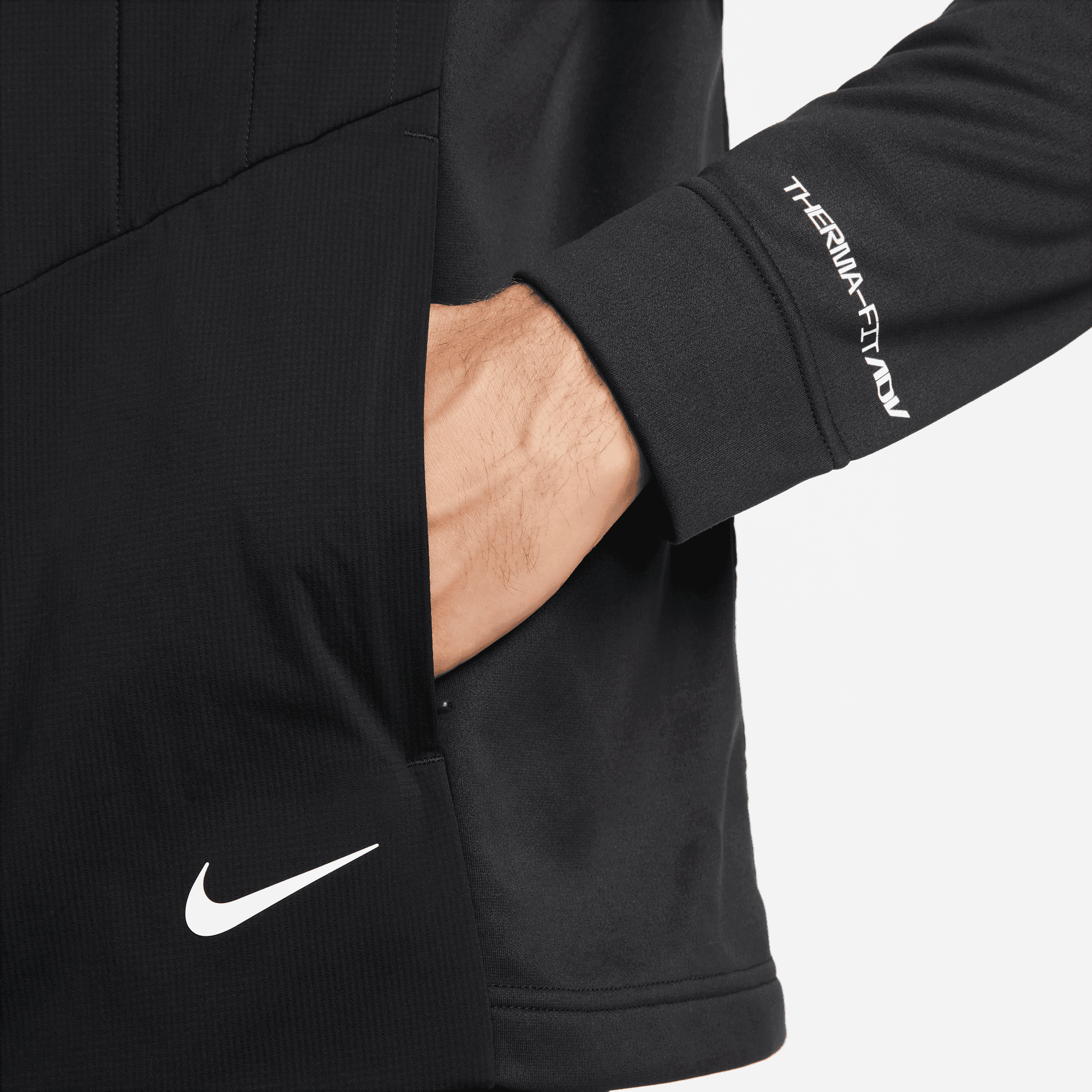 Nike Therma-Fit ADV Repel Full Zip Jacket Black/White | Scottsdale Golf