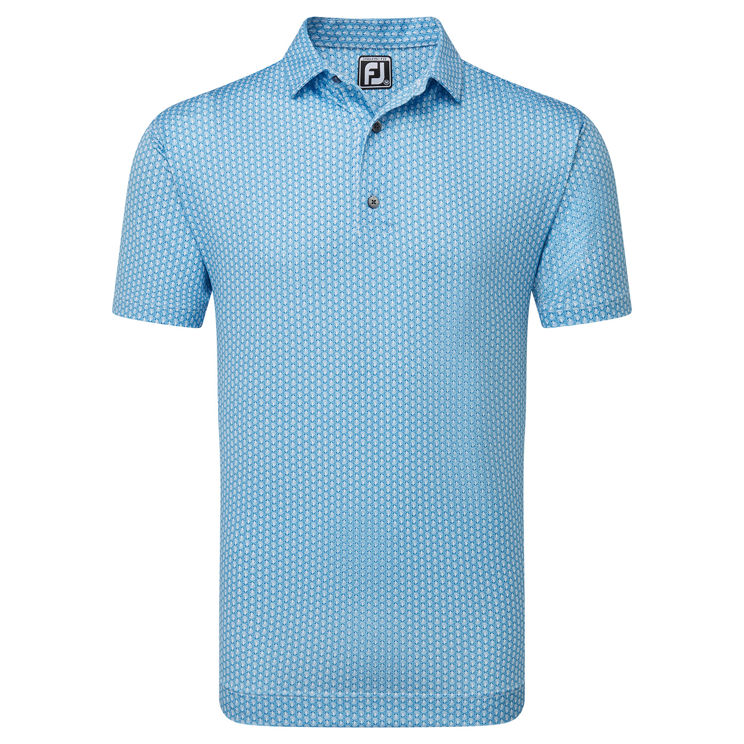 FootJoy Scallop Shell Foulard Self Collar Golf Polo Shirt