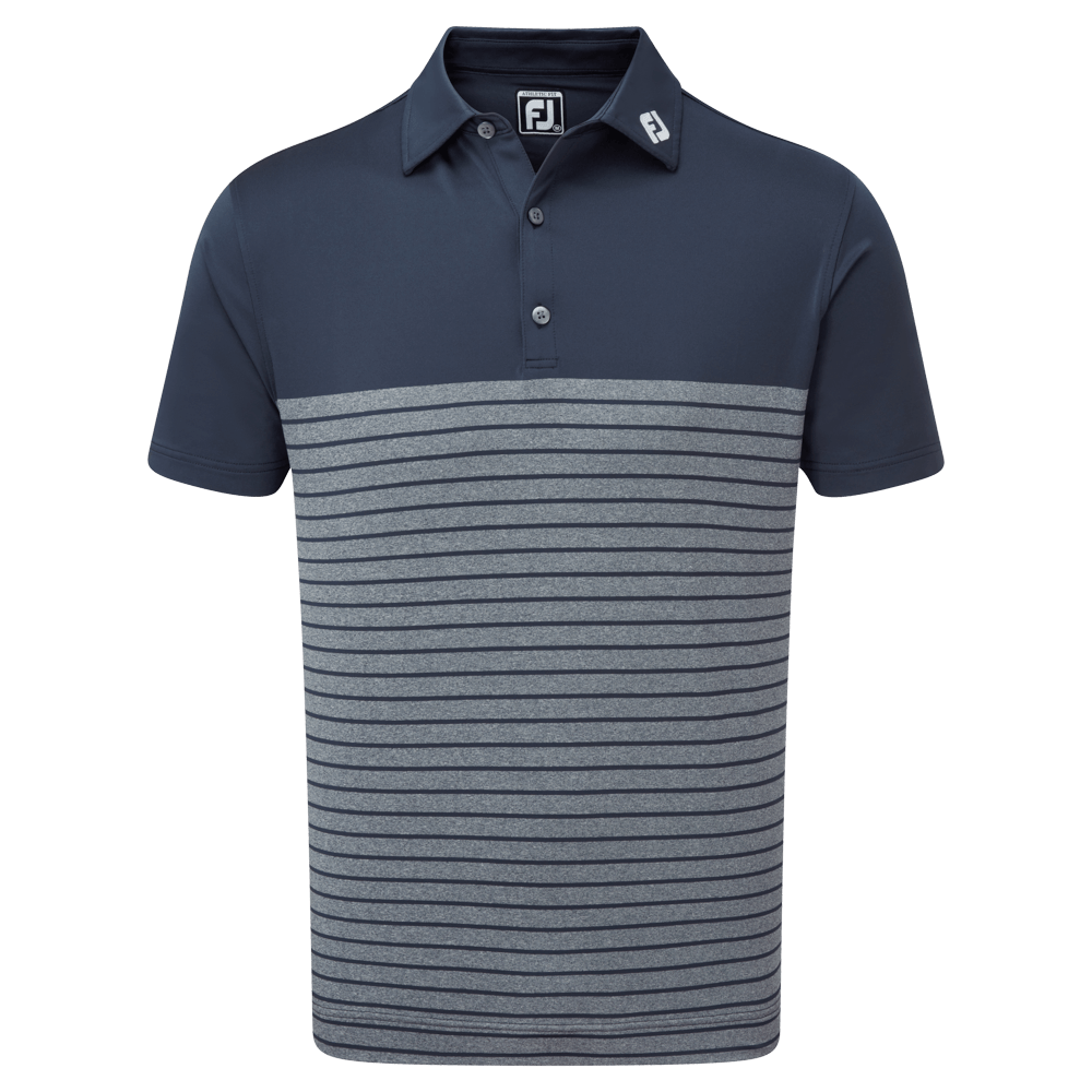 FootJoy Engineered Heather Striped Lisle Golf Polo Shirt – GBGolf