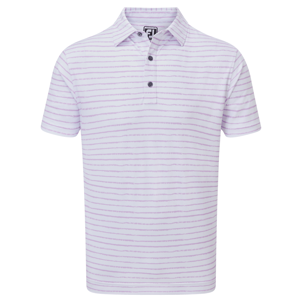 FootJoy Chalk Line Print Pique Golf Polo Shirt