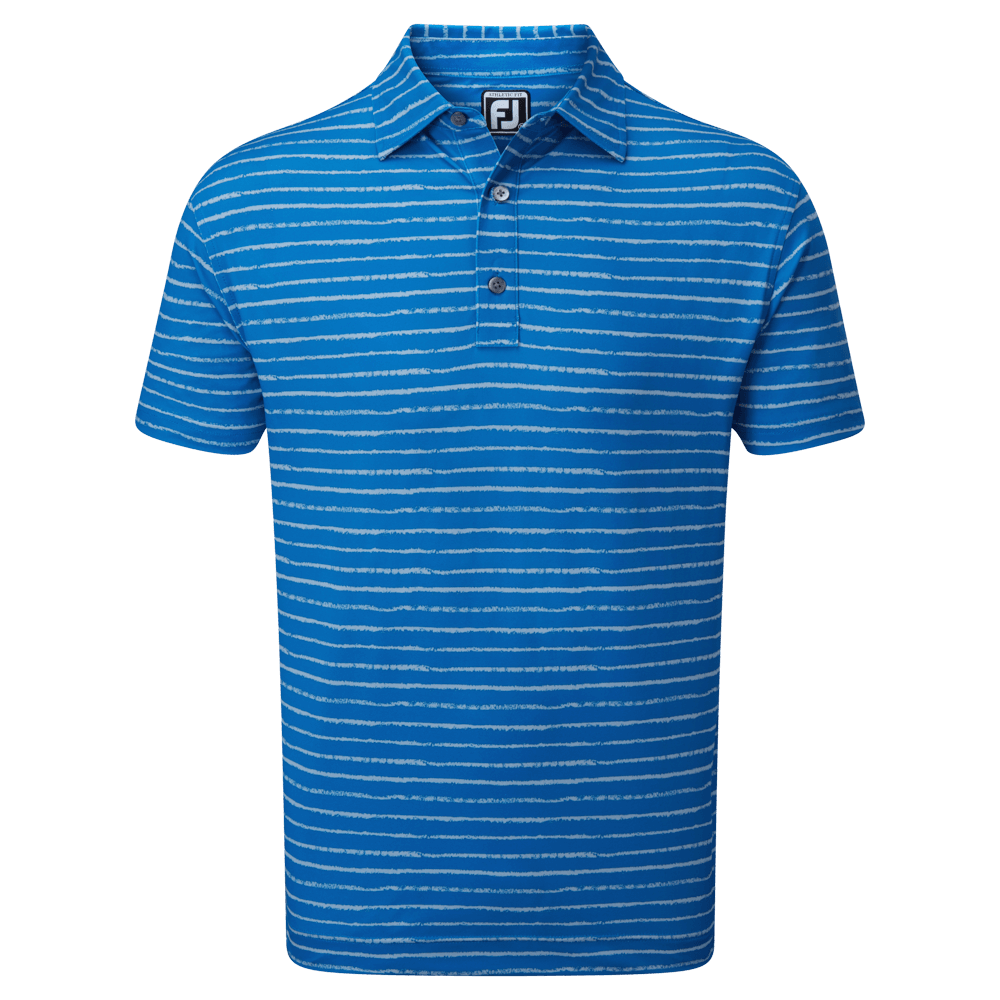 FootJoy Chalk Line Print Pique Golf Polo Shirt