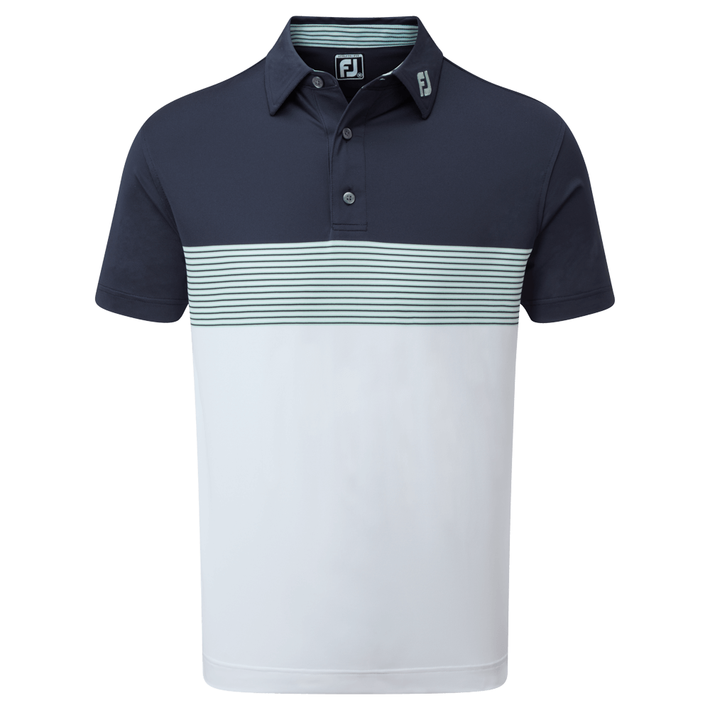 FootJoy Colour Block Pique Golf Polo Shirt GBGolf