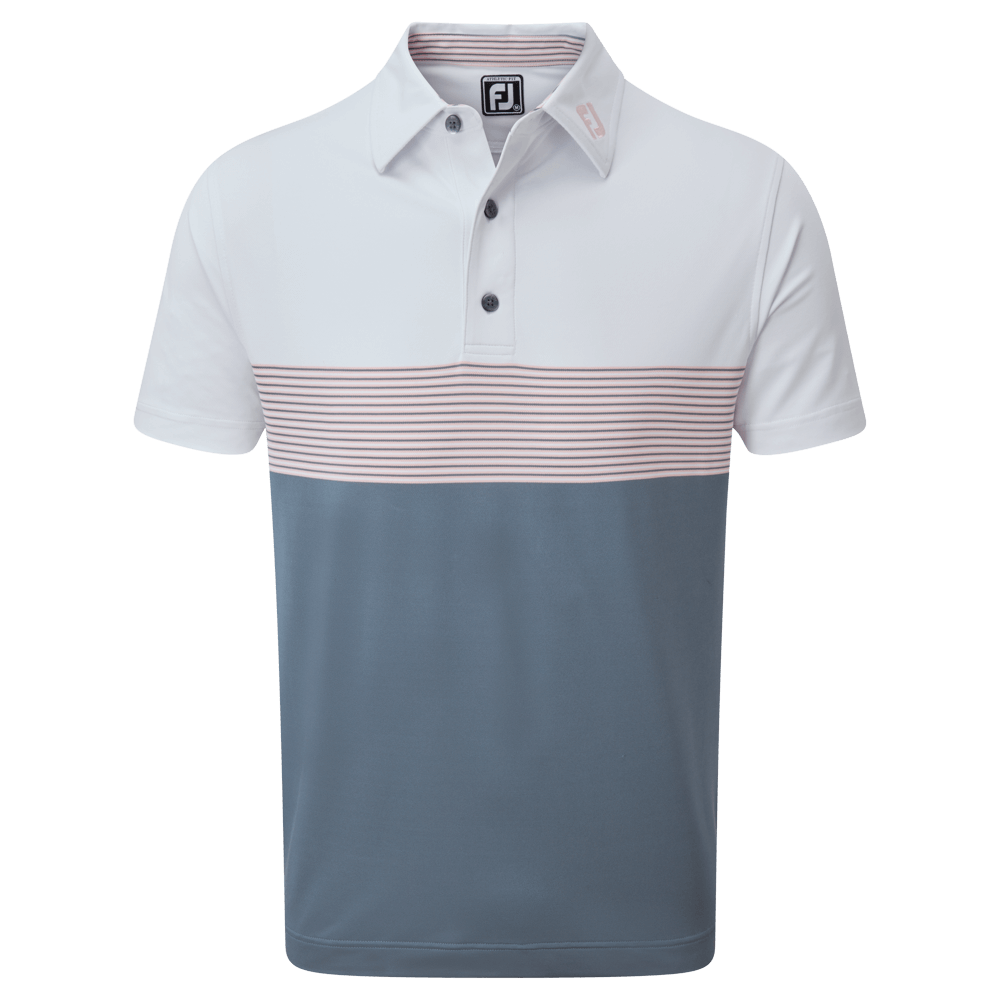 FootJoy Colour Block Pique Golf Polo Shirt