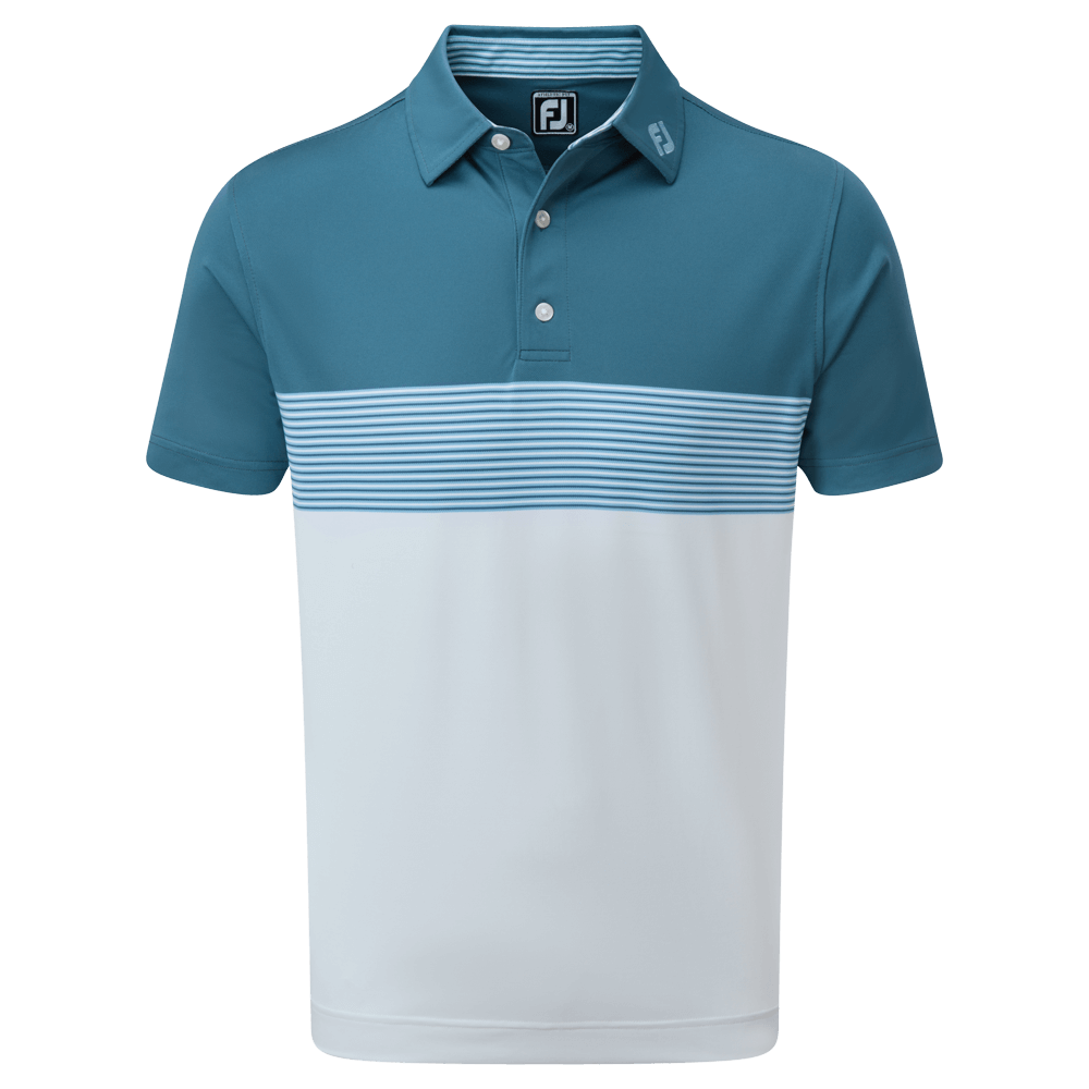 FootJoy Colour Block Pique Golf Polo Shirt