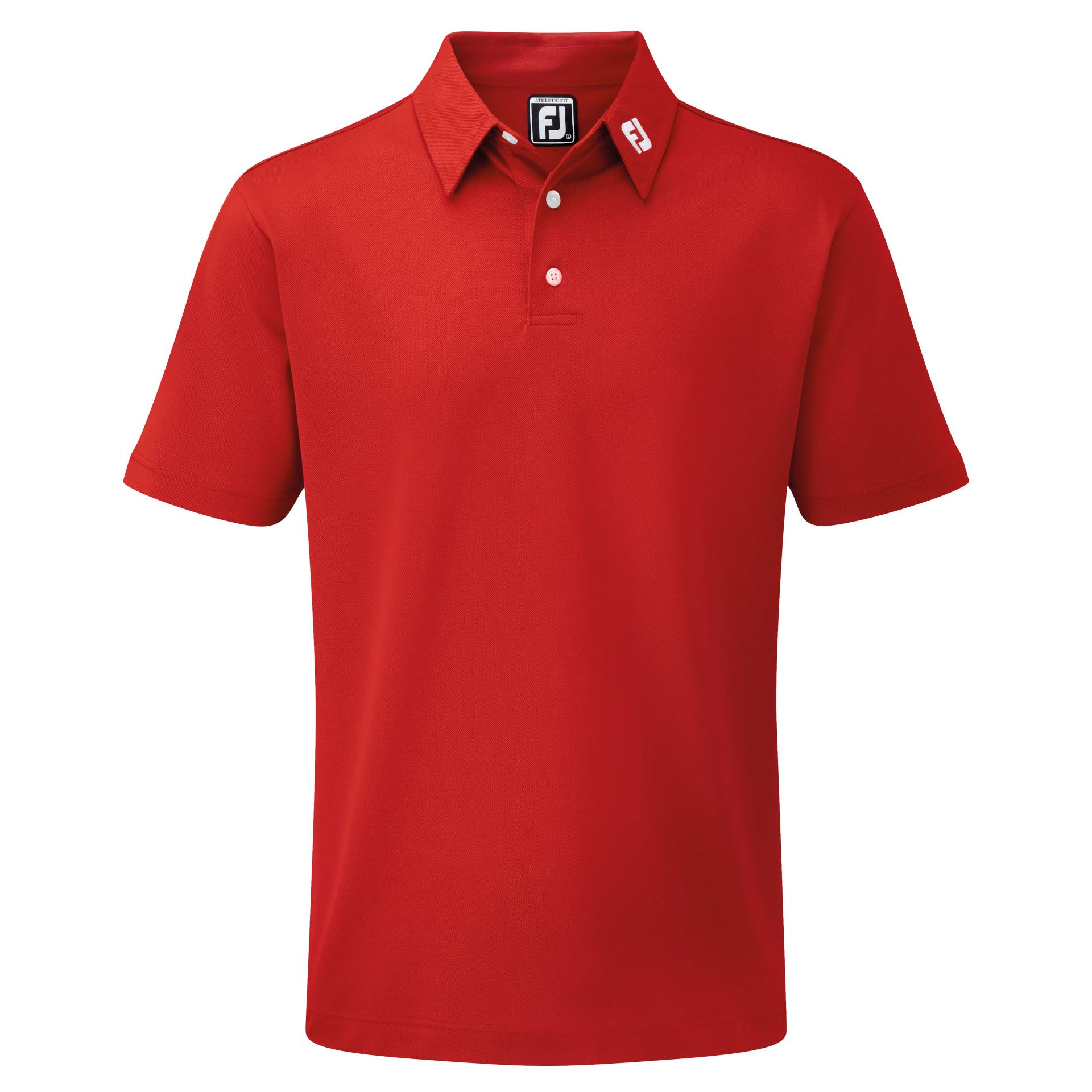 FootJoy Stretch Pique Solid Golf Polo Shirt Red 91825 Scottsdale Golf