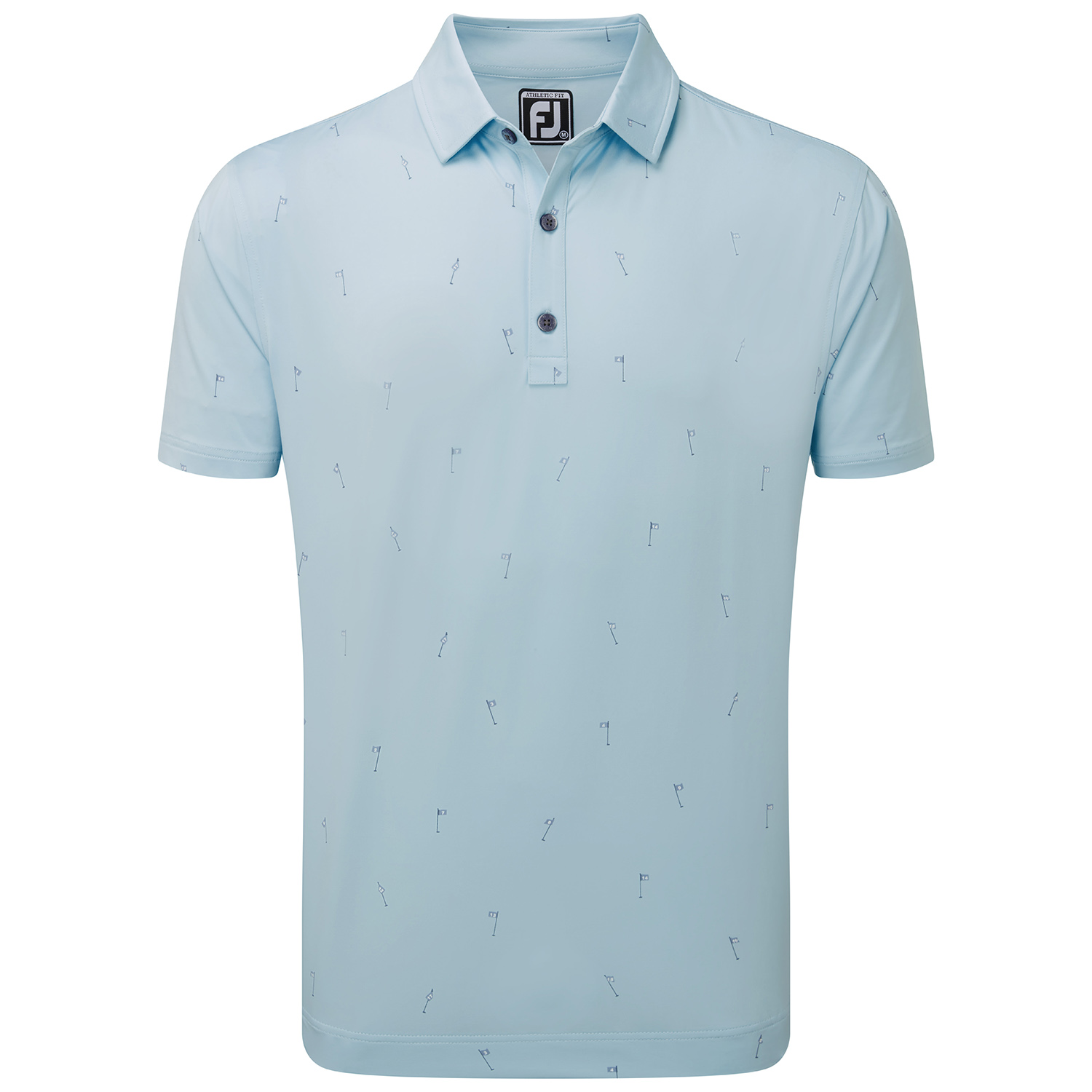 FootJoy 18 Holes Print Golf Polo Shirt