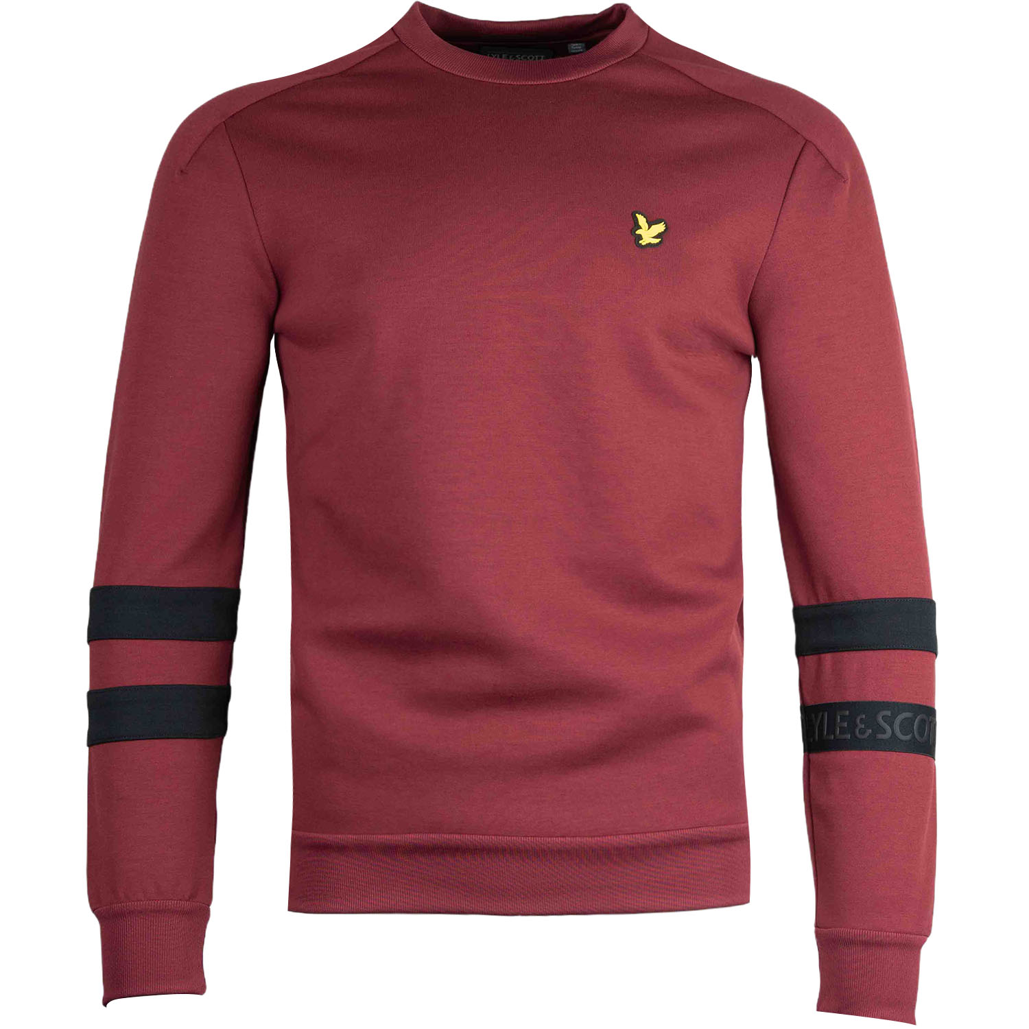 Lyle & Scott Sleeve Stripe Crew Neck Sweater