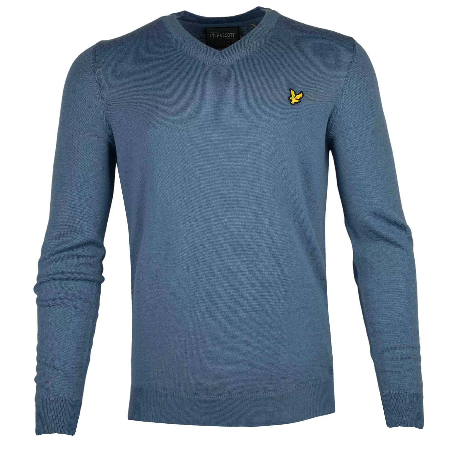 Lyle & Scott V-Neck Merino Mix Golf Sweater