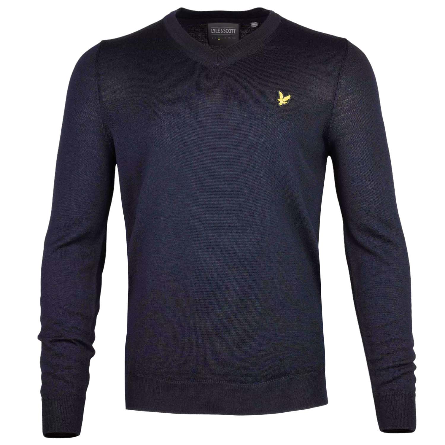 Lyle & Scott V-Neck Merino Mix Golf Sweater