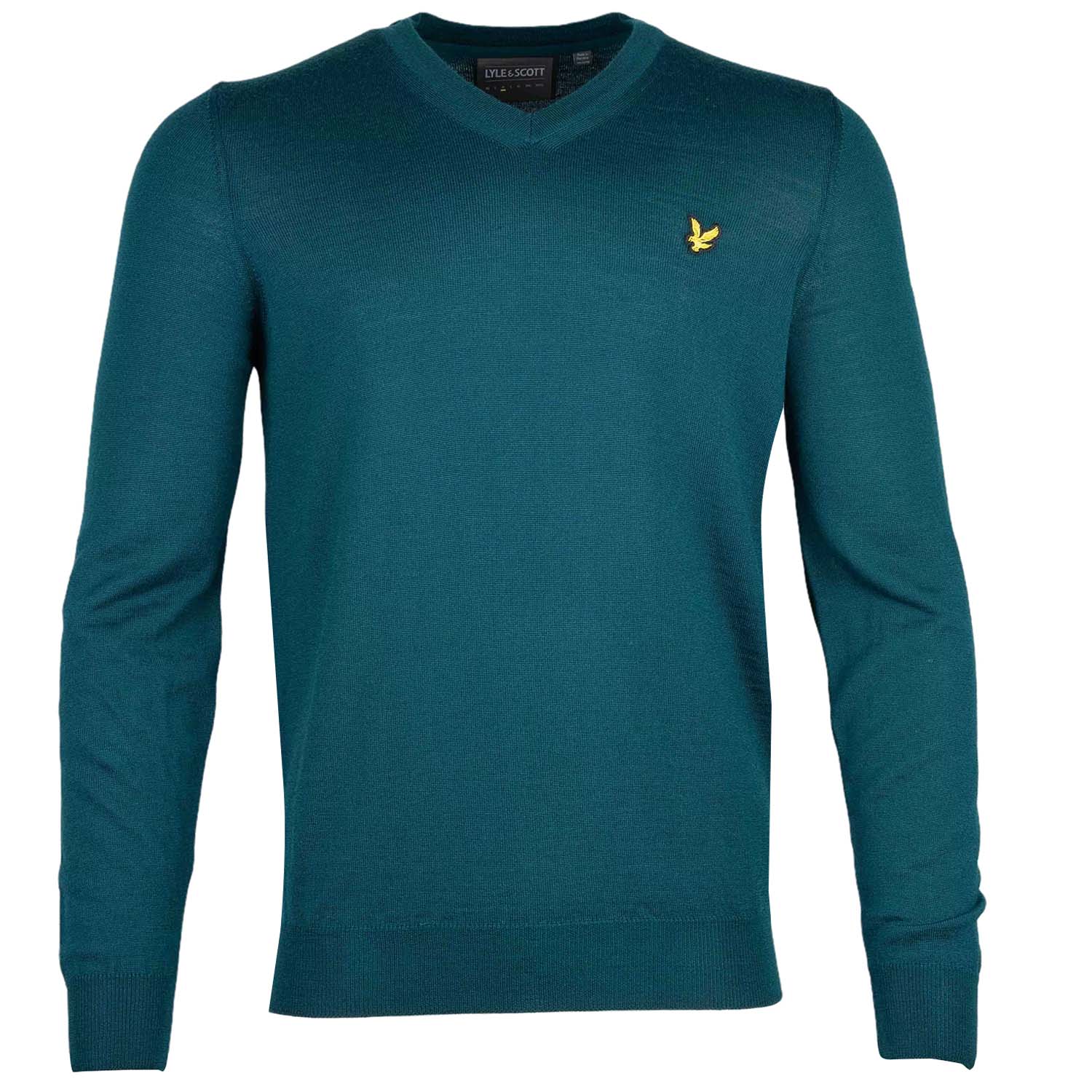 Lyle & Scott V-Neck Merino Mix Golf Sweater