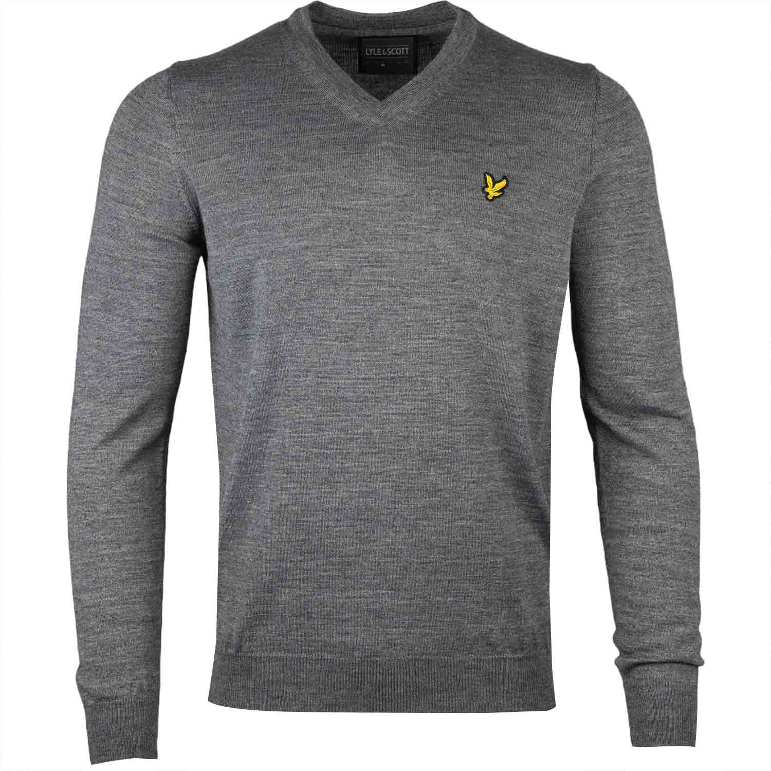 Lyle & Scott V-Neck Merino Mix Golf Sweater