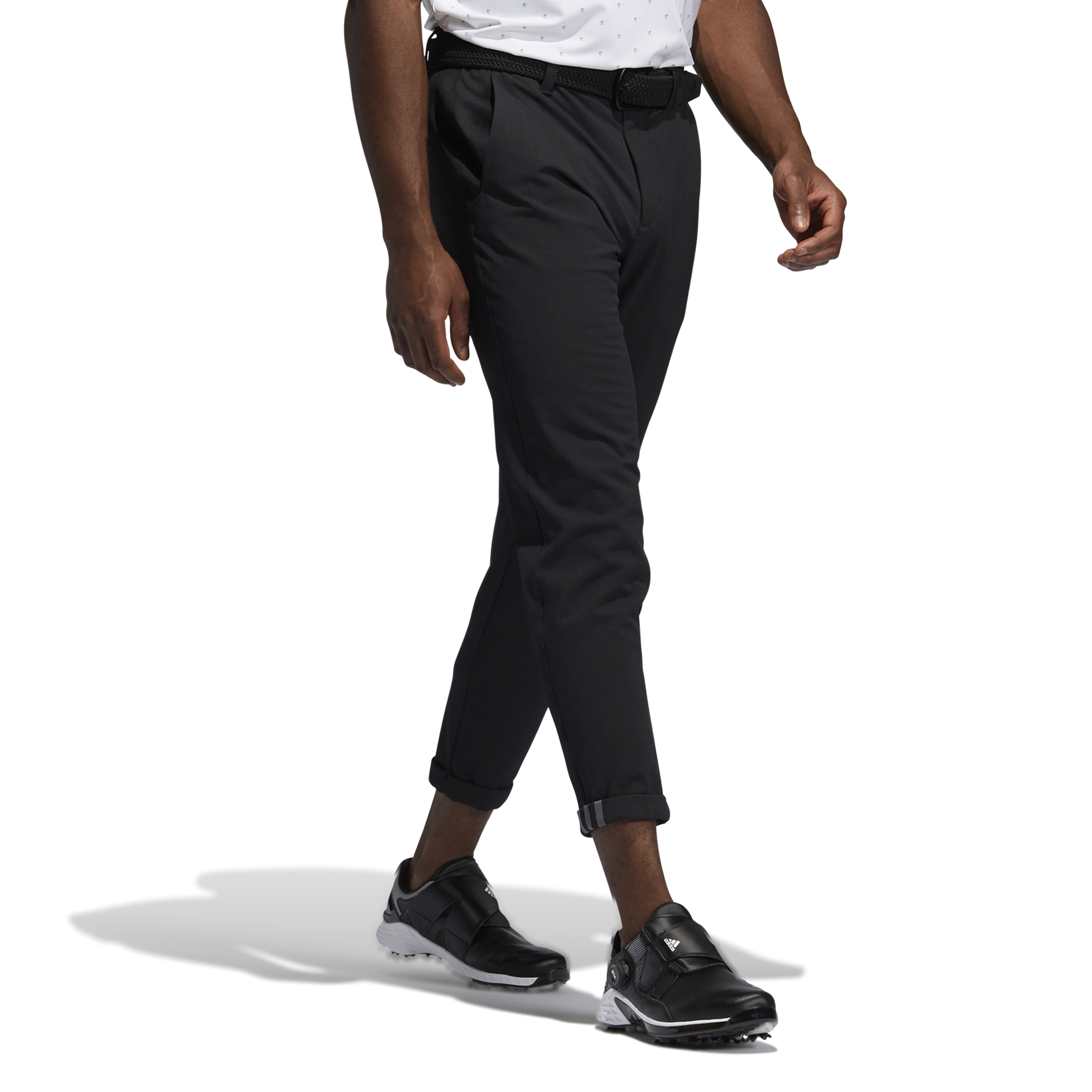 adidas Pin Roll Tapered Golf Trousers Black | Scottsdale Golf