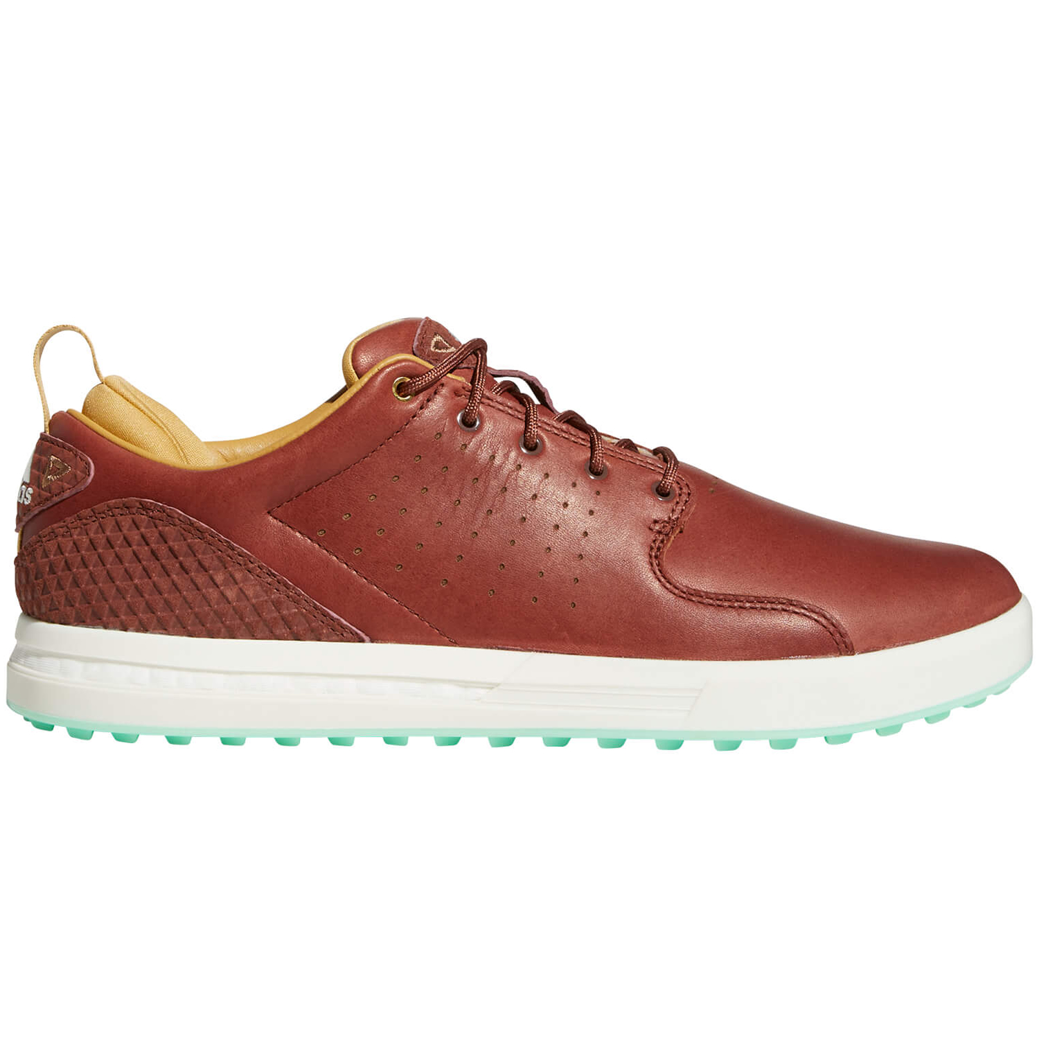 adidas Flopshot Golf Shoes Tan Brown/Golden Beige/Pulse Mint