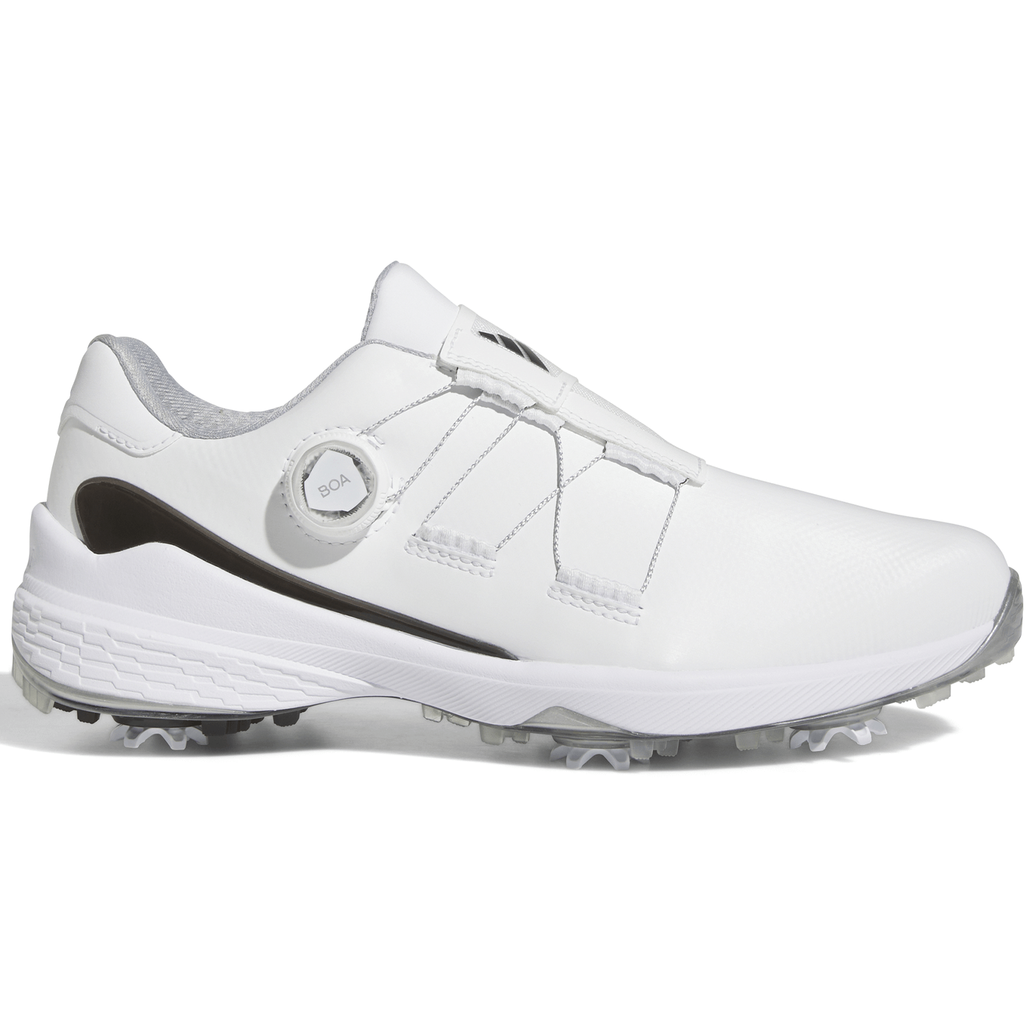adidas ZG23 BOA Golf Shoes White/Core Black/Silver Metallic ...