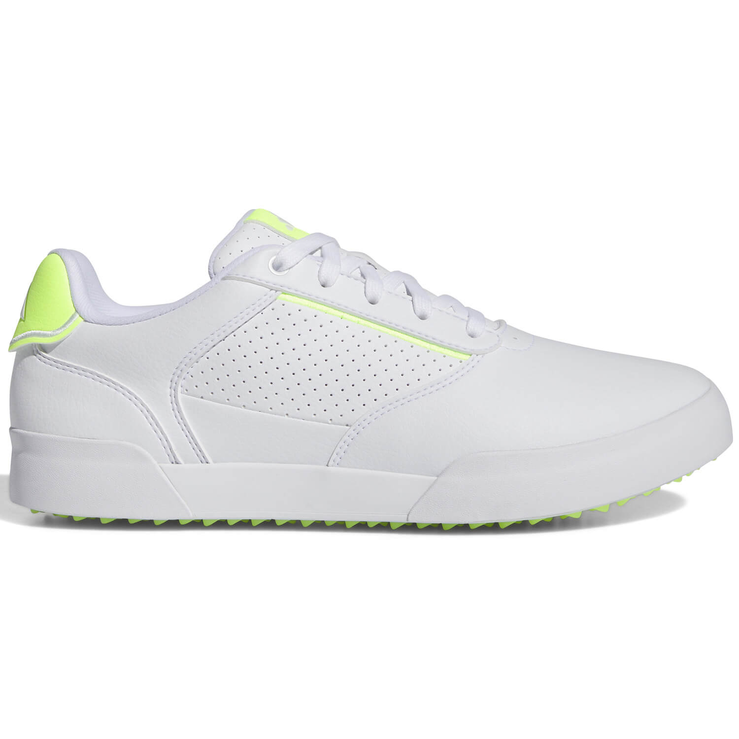 adidas Retrocross Golf Shoes White/White/Lucid Lemon | Scottsdale Golf